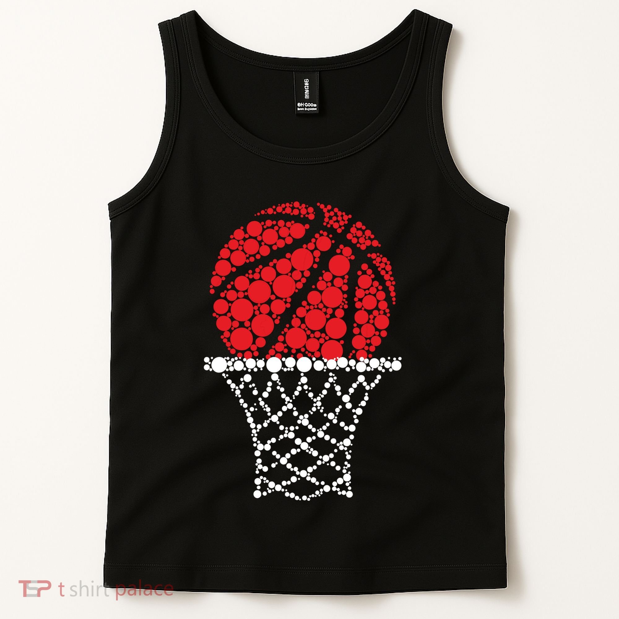 Basketball Dots Happy Dot Day Tank Top
