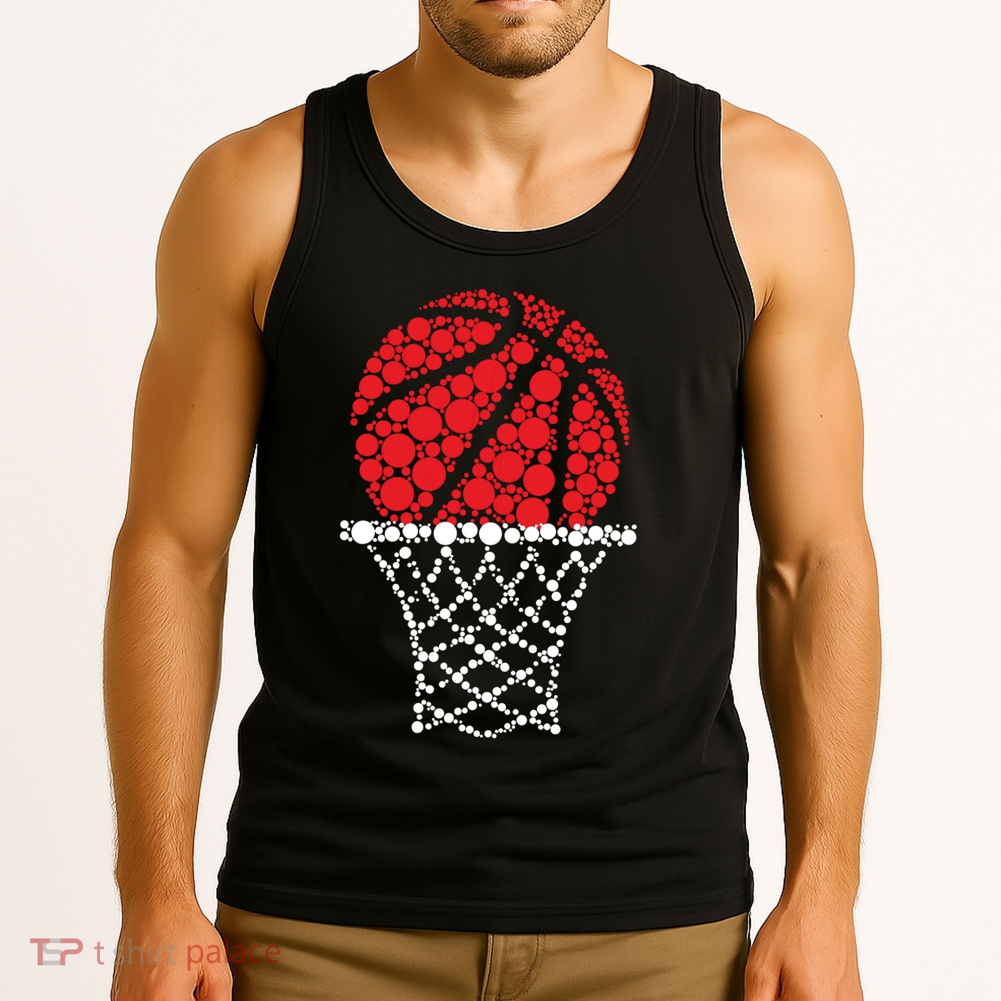 Basketball Dots Happy Dot Day Tank Top