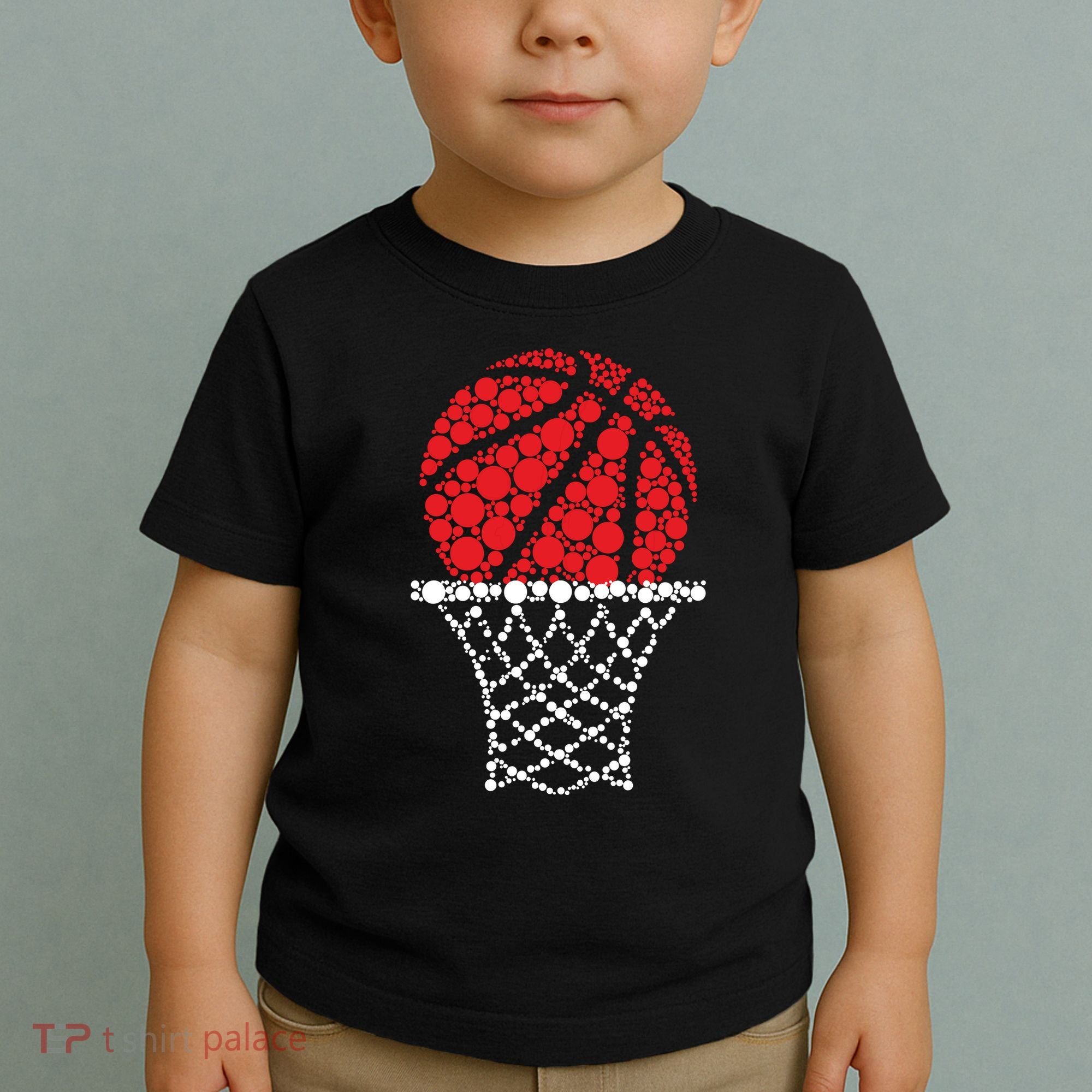 Basketball Dots Happy Dot Day Toddler T-Shirt