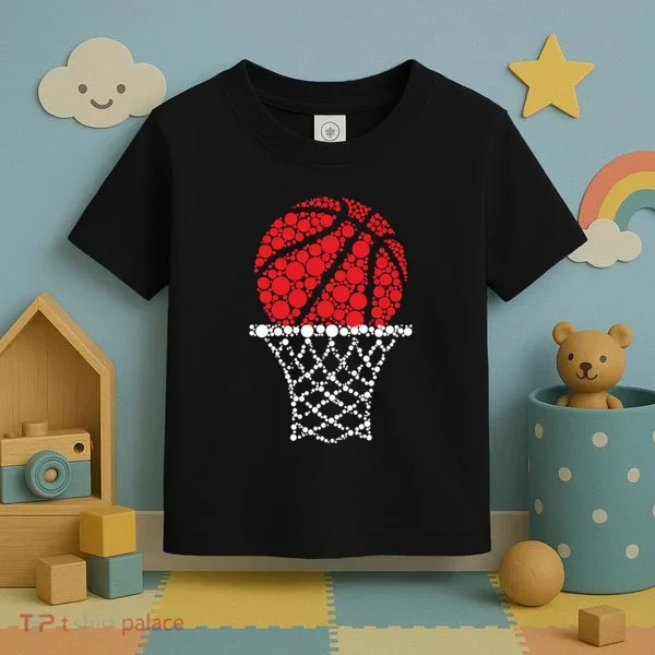 Basketball Dots Happy Dot Day Toddler T-Shirt