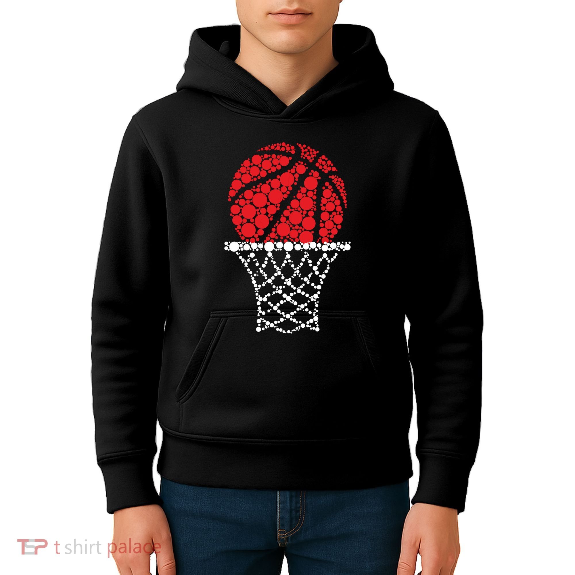Basketball Dots Happy Dot Day Kids Hoodie