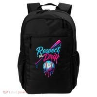 Baseball Drip Home Plate Sports Respect The Drip Backpack thumb 0