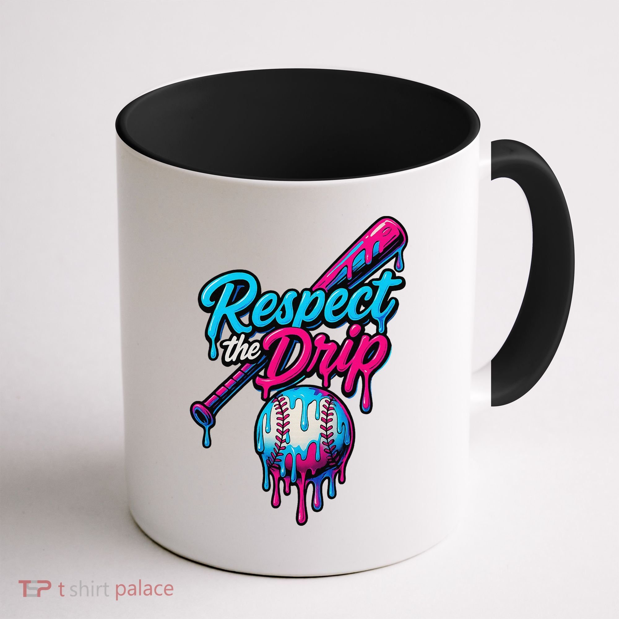 Baseball Drip Home Plate Sports Respect The Drip Coffee Mug