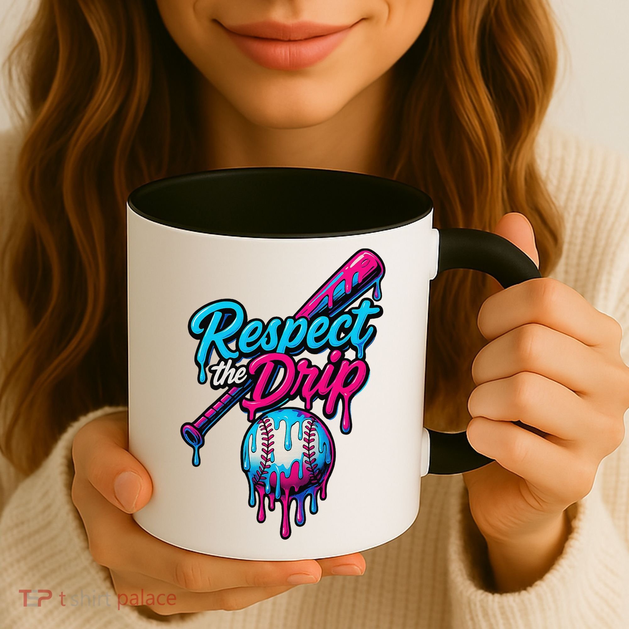 Baseball Drip Home Plate Sports Respect The Drip Coffee Mug
