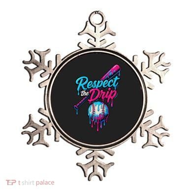Baseball Drip Home Plate Sports Respect The Drip Ornament