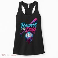 Baseball Drip Home Plate Sports Respect The Drip Women's Tank Top thumb 0