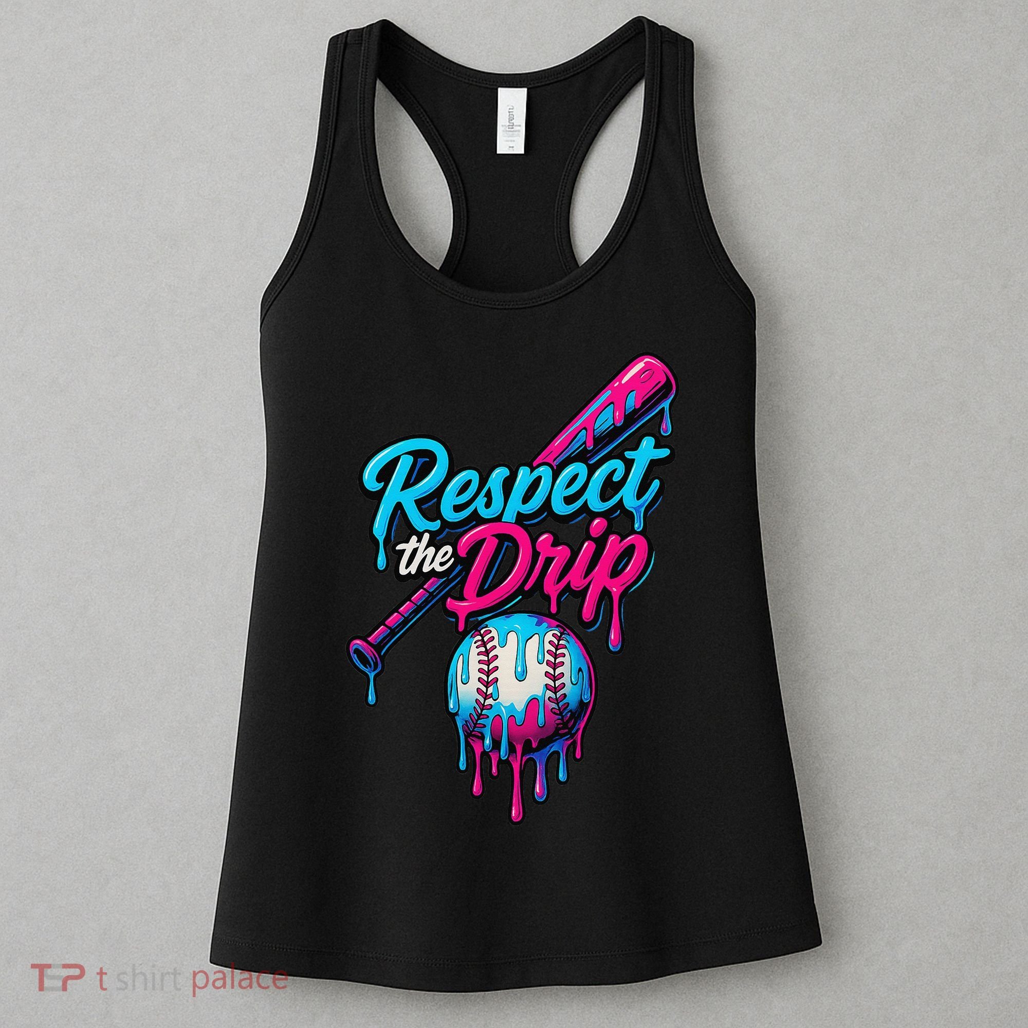 Baseball Drip Home Plate Sports Respect The Drip Women's Tank Top