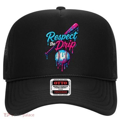 Baseball Drip Home Plate Sports Respect The Drip Hat