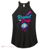 Baseball Drip Home Plate Sports Respect The Drip Women's Perfect Tri Rocker Tank thumb 0