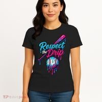 Baseball Drip Home Plate Sports Respect The Drip Women's T-Shirt thumb 4