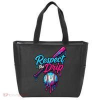 Baseball Drip Home Plate Sports Respect The Drip Tote Bag thumb 0