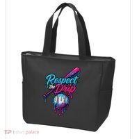 Baseball Drip Home Plate Sports Respect The Drip Tote Bag thumb 3