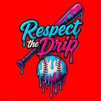 Baseball Drip Home Plate Sports Respect The Drip Santa Hat thumb 1