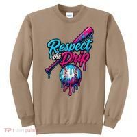 Baseball Drip Home Plate Sports Respect The Drip Sweatshirt thumb 0