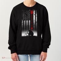 Bow Deer Hunting American Flag For Bow Hunting Women's Sweatshirt thumb 0