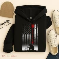 Bow Deer Hunting American Flag For Bow Hunting Hoodie thumb 4