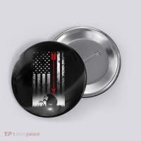 Bow Deer Hunting American Flag For Bow Hunting Button thumb 0