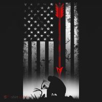 Bow Deer Hunting American Flag For Bow Hunting Women's Hoodie thumb 2