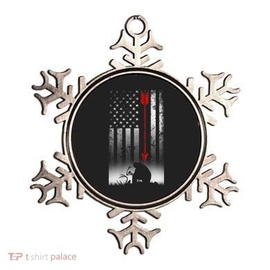 Bow Deer Hunting American Flag For Bow Hunting Ornament
