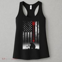 Bow Deer Hunting American Flag For Bow Hunting Women's Tank Top thumb 3
