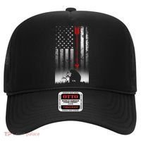 Bow Deer Hunting American Flag For Bow Hunting Hat thumb 0