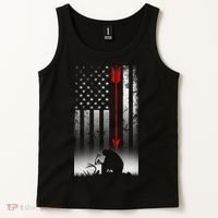 Bow Deer Hunting American Flag For Bow Hunting Tank Top thumb 2