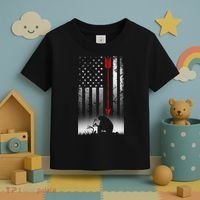 Bow Deer Hunting American Flag For Bow Hunting Toddler T-Shirt thumb 3