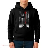 Bow Deer Hunting American Flag For Bow Hunting Kids Hoodie thumb 4