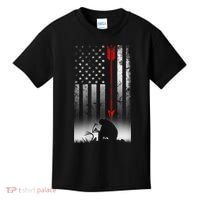 Bow Deer Hunting American Flag For Bow Hunting Kids T-Shirt thumb 0