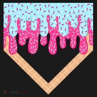 Baseball Drip Home Plate Ice Cream Sport Players & Fans Sweatshirt thumb 3