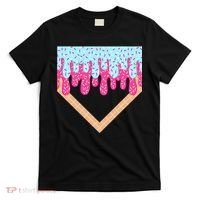Baseball Drip Home Plate Ice Cream Sport Players & Fans T-Shirt thumb 0