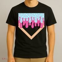 Baseball Drip Home Plate Ice Cream Sport Players & Fans T-Shirt thumb 3