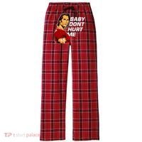 Baby Dont Hurt Me Funny Meme Women's Flannel Plaid Pajama Pants thumb 0