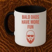 Bald Dads Have More Fun Dad Balding Funny Fathers Day Gym Gift Coffee Mug thumb 2