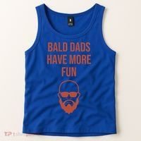 Bald Dads Have More Fun Dad Balding Funny Fathers Day Gym Gift Tank Top thumb 2
