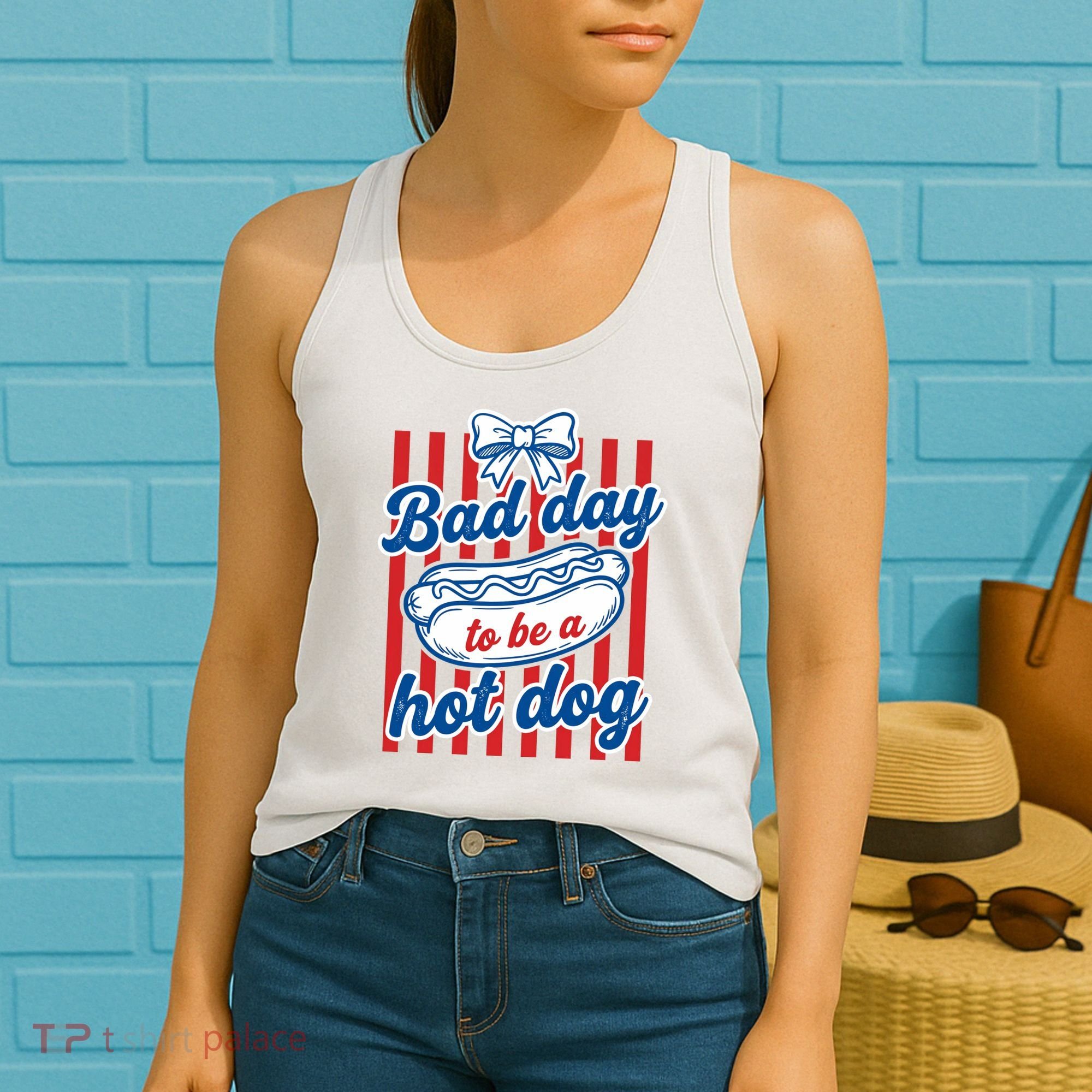 Bad Day Hot Dog Women's Tank Top