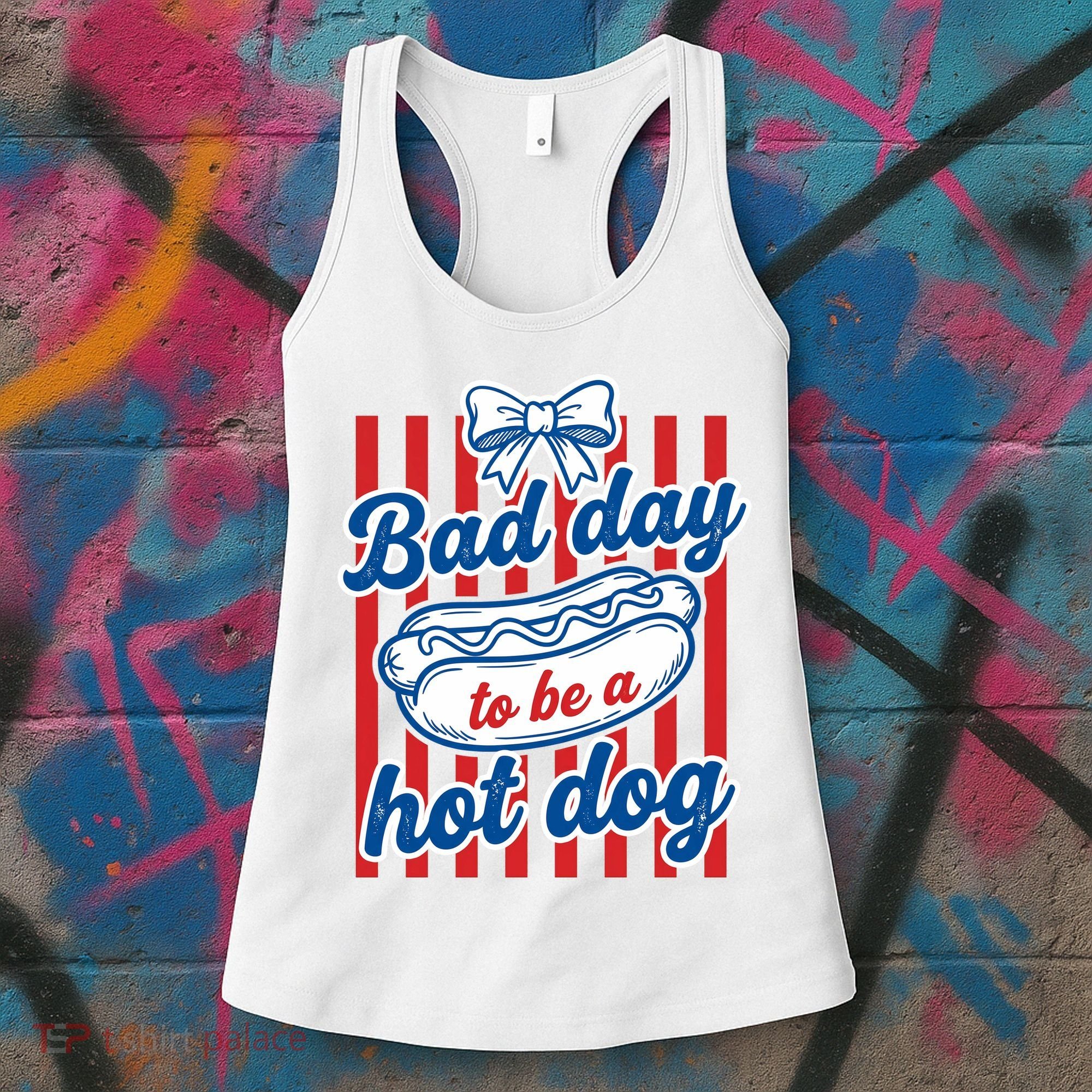 Bad Day Hot Dog Women's Tank Top