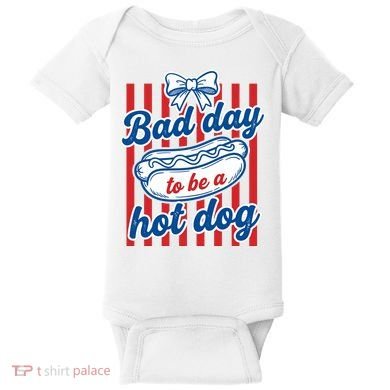 Bad Day Hot Dog Baby Bodysuit