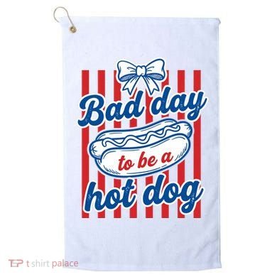Bad Day Hot Dog Golf Towel