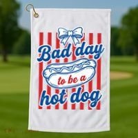 Bad Day Hot Dog Golf Towel thumb 1