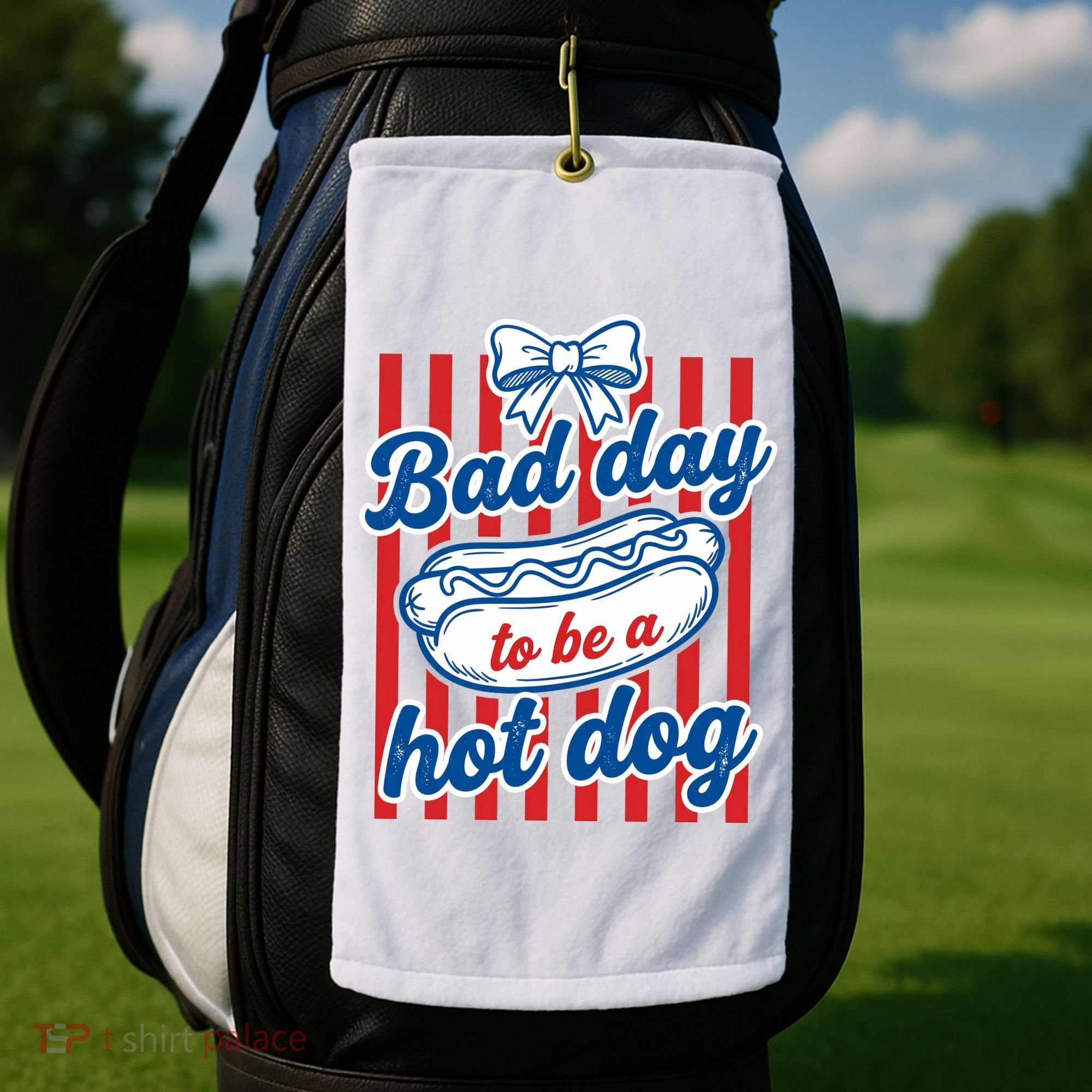 Bad Day Hot Dog Golf Towel