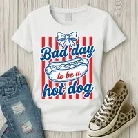 Bad Day Hot Dog Women's T-Shirt thumb 3