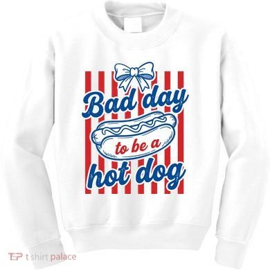 Bad Day Hot Dog Kids Sweatshirt