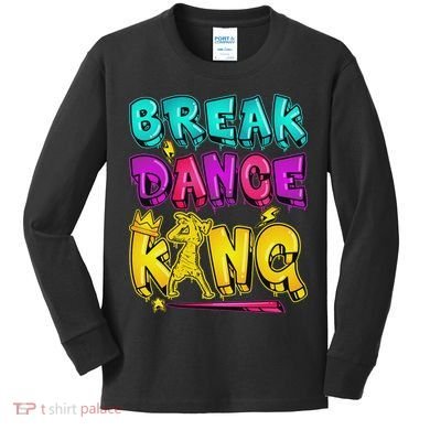 Break Dance Hip Hop B Boy Breakdancing Kids Long Sleeve Shirt