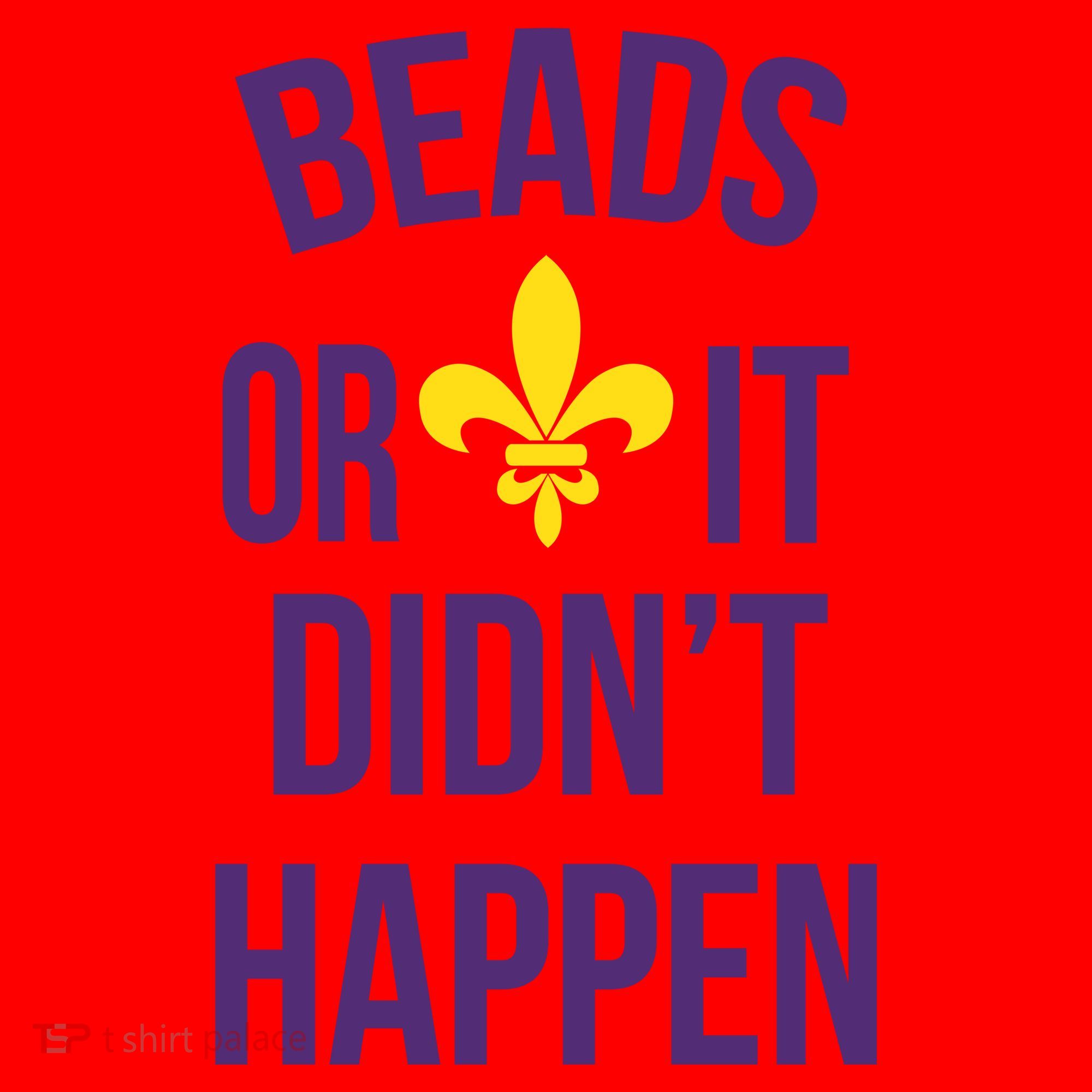Beads Or It DidnT Happen Mardi Gras Santa Hat