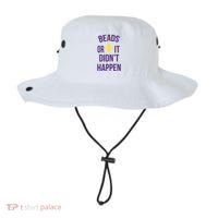 Beads Or It DidnT Happen Mardi Gras Bucket Hat thumb 0