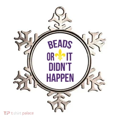 Beads Or It DidnT Happen Mardi Gras Ornament