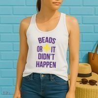 Beads Or It DidnT Happen Mardi Gras Women's Tank Top thumb 2