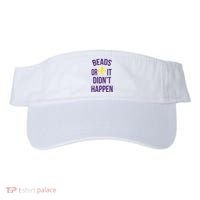 Beads Or It DidnT Happen Mardi Gras Visor thumb 0