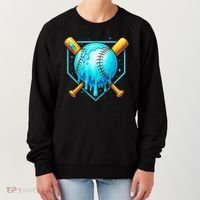 Baseball Drip Home Plate Ice Cream Women's Sweatshirt thumb 0